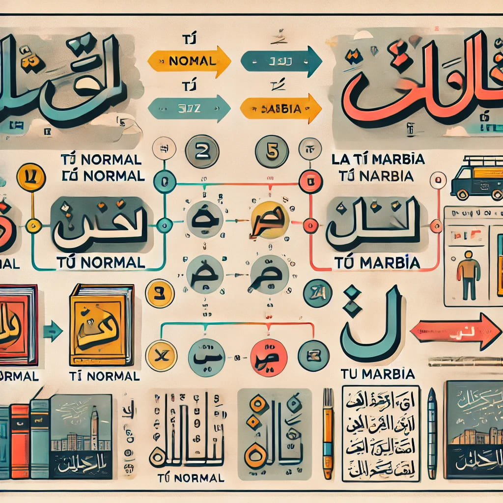 Diferencia entre la Tā Mabsūṭa y la Tā Marbūṭa en Árabe