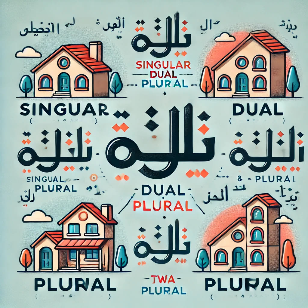 Diferencias entre singular dual y plural en idioma árabe